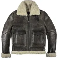 Helstons Bombardier Thunder Leather Jacket Marron XL Homme