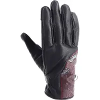 Helstons Flower Leather Gloves Noir S Homme