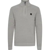 !Solid Pull-over 'Valencia' gris clair / noir