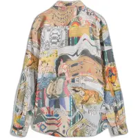 Desigual pour homme. 25SMCW10 Chemise Multicolore (L), Casuel, Coton, Manche longue