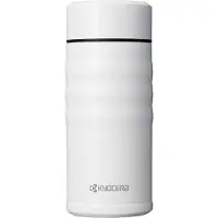 Kyocera MB-12S WH Travel Mug with Twist Top, Stainless Steel, 12 Ounces, Pearl White