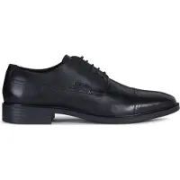 Geox Chaussures à lacets GLADWIN, cuir lisse, noir, homme