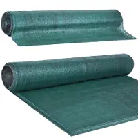 Springos Filet d'ombrage noir 1,5 x 25 m 140 g/m² - Brise-vue + 100 colliers de serrage