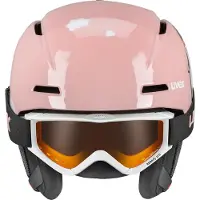 Uvex Viti Set, casque de ski + masque de ski, junior, rose
