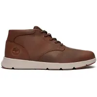 Timberland pour homme. TB0A6C7TW011 Baskets marron Parker Street (50), Cuir, Plat, Lacets, Casuel
