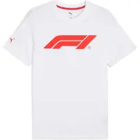 Puma F1 Ess Logo Short Sleeve T-shirt Blanc M