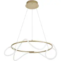 Nova Luce Tiriac LED Lampe à suspendre en métal Ø 70cm