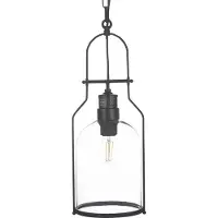 Beliani Lampe pendante en métal noir Bashilo Lumarko