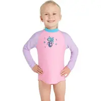 Zoggs Zip Long Sleeve Rash Guard Rose 24 Months Garçon