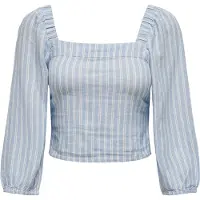ONLY T-shirt à Manches 3/4 Caro Bal Linen