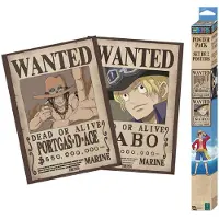 One Piece Gb Eye - One Piece Set 2 Chibi Posters Wanted Sabo & Ace