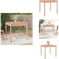 vidaXL Table de jardin 82,5x82,5x76 cm Bois massif Douglas - Tables de jardin