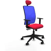 Piqueras Y Crespo Chaise de bureau avec appuie-tête Motilla 1D066N1 Rouge