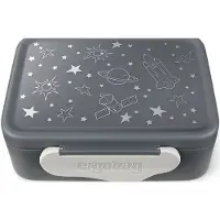 Ergobag Kunststoff-Brotdosen Weltall, Lunch box, Multicolore, Gris