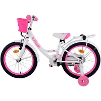 Volare Vélo pour enfants Ashley - modèle pour filles - 18 pouces - blanc
