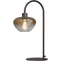 Masterlight Lampe de table Genua marron avec verre doré 61cm