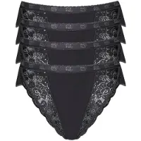 Sloggi Culottes & slips Chic Tai PACK DE 4 femmes - Noir - FR 40