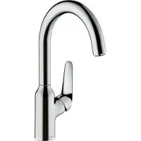 Hansgrohe Robinet de cuisine monocommande Focus M42, 220 mm, 1 jet, chromé