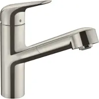 Hansgrohe Robinet de cuisine avec douchette Focus M42 150 aspect acier inox