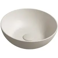 Sapho FORMIGO lavabo en béton à poser, diamètre 39cm, sable mat