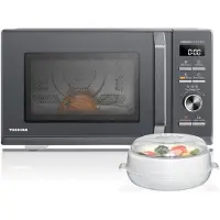 Toshiba Four à micro-ondes MW3-AC26SFI, 6 fonctions en 1, avec grill