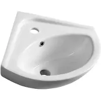 Hak Aqualine Luigi - Lavabo 337x337 mm, angle, blanc FS161