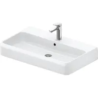 Duravit Qatego lavabo, 800x470mm, avec trop-plein, partie inférieure vitrée, 238280 (470 mm, 800 mm)