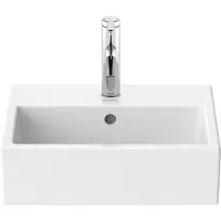 Duravit Vero Air meuble lavabo 45x35cm, avec trop-plein, avec table de robinetterie, 1 trou de robinet, 0724450000