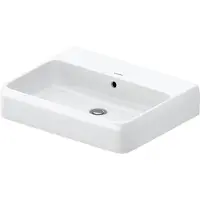 Duravit Qatego lavabo, 600x470mm, avec trop-plein, partie inférieure vitrée, 238260 (470 mm, 600 mm)