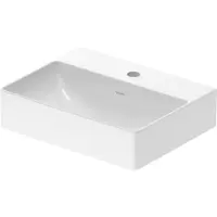 Duravit Lave-mains DURASQUARE sans cuvette avec cuvette fermée 450x350mm 1 cuvette blanche (350 mm, 450 mm)
