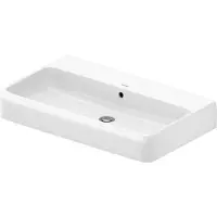 Duravit Qatego lavabo à poser, 800x470mm, avec trop-plein, partie inférieure vitrifiée et polie (470 mm, 800 mm)