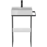 Duravit DuraSquare console en métal 51,6x33,3cm, pour lavabo 073245, sur pied, 0031094600