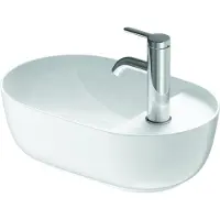 Duravit Vasque à poser LUV o ÜL m HLB 420x270mm latéral 1 HL we sdm (270 mm, 420 mm)