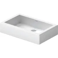 Duravit Vasque à poser VERO o ÜL HLB 60x38cm geschli o Hahnloch weiss (blanc) (380 mm, 600 mm)