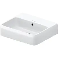 Duravit Qatego lavabo à poser, 500x420mm, avec trop-plein, dessous poncé et émaillé, 238250 (420 mm, 500 mm)
