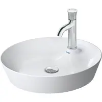 Duravit Vasque à poser Duravit CAPE COD sans trop-plein avec MitIgeur d- 480mm 1 trou robinetterie we
