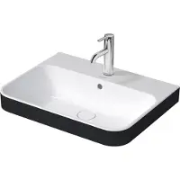 Duravit Vasque à poser 60 x 46 cm Happy D.2 Plus Anthracite/blanc 2360606100 (460 mm, 600 mm)