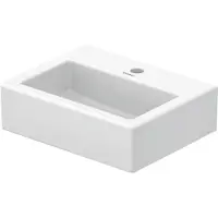 Duravit Lave-mains VERO MED sans lavabo avec HLB 450x350mm 1 robinetterie blanc (350 mm, 450 mm)