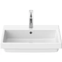 Duravit Vasque encastrée VERO AIR m ÜL HLB 550x455mm 1 trou de robinet blanc (455 mm, 550 mm)