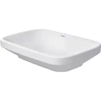 Duravit Vasque à poser DURASTYLE o HLB 60x38cm fermé o trou de robinet blanc (380 mm, 600 mm)