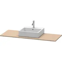 Duravit Console XSquare, 1 découpe au centre, 1400x16x550mm, XS060GM7575