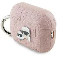 Karl Lagerfeld Monogram Karl & Choupette Head Case pour Airpods Pro 2 - Rose