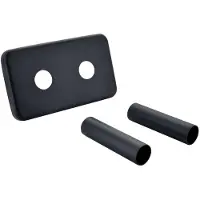 Sapho Twin - Rosace de recouvrement pour kit de connexion, noir mat CP7135B
