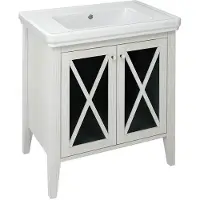 Sapho Cross - Meuble lavabo 70x81x47 cm, blanc CR275