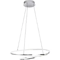 Nova Luce VIAREGGIO LED Suspension Chrome 28W Blanc Chaud 120x56cm 8101201