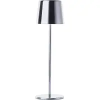 Brilliant Lampe de table d'extérieur 37cm Xaana argent IP44 dimmable LED intégrée