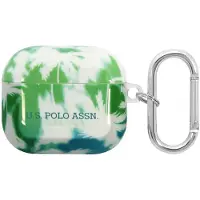 U.s. polo assn. , housse pour Airpods 3 Palm anti-choc en silicone, vert