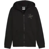 Puma Ess Script Full Zip Sweatshirt Noir 11-12 Years Fille