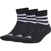 Adidas Chaussettes '3-Stripes Cushioned Sportswear Low-Cut 3 Pairs' noir / blanc
