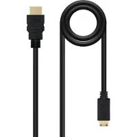 Nanocable 10.15.0902 câble HDMI 1,8 m HDMI Type A (Standard) HDMI Type C (Mini) Noir